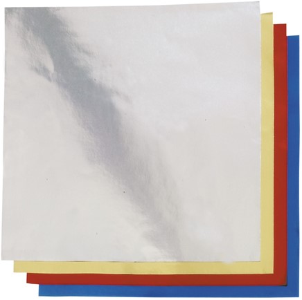 Vouwblaadjes Folia 15x15cm 50 vel alufolie assorti kleuren-2