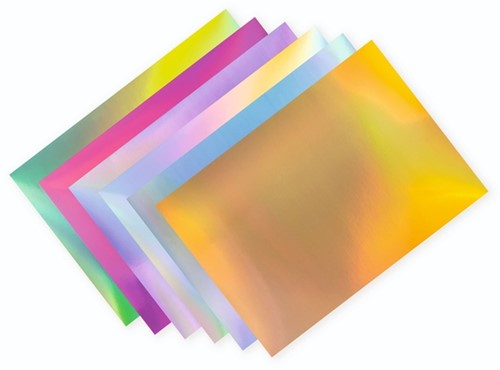 Regenboogpapier en karton Folia 24x34cm 120gr en 250gr 12 vel 6 tinten-2
