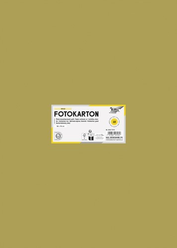 Fotokarton Folia 300gr 50x70cm 10vel 65 goud
