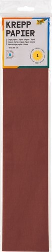 Crêpepapier Folia 50x250cm 10vel 161 kastanjebruin