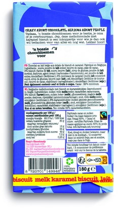 Chocolade Tony's Chocolonely je wordt bedankt reep melk karamel biscuit 180gr-3