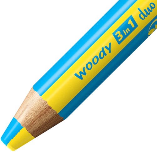 Kleurpotloden STABILO 882 woody 3 in 1 duo puntenslijper assorti 5st-3