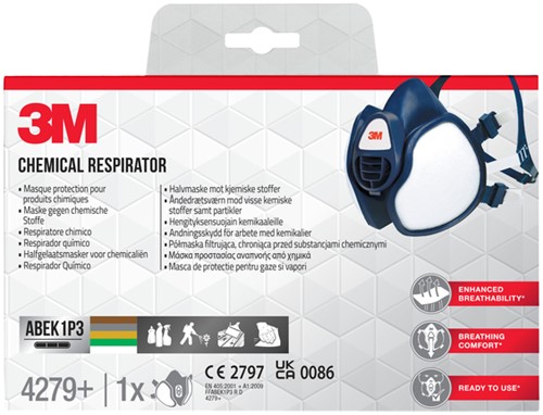 Masker 3M chemische stoffen FFABEK1 P3 D filters