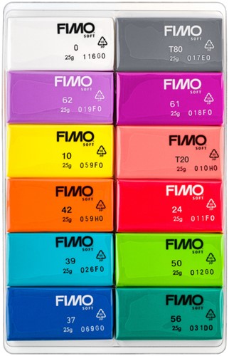 Klei Fimo soft colour pak à 12 briljante kleuren-3