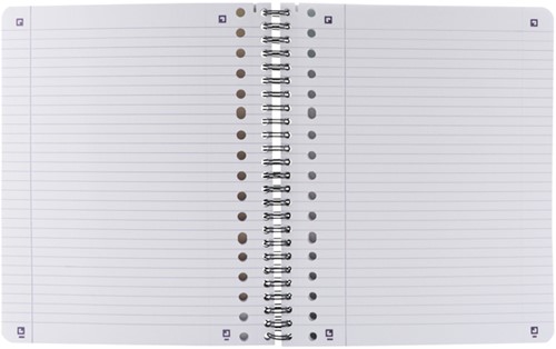 Collegeblok Oxford School A5+ lijn 17gaats 160pag 80gr assorti 3 stuks-2