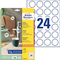 Etiket Avery L3415-10 rond 40mm wit 240 stuks-2