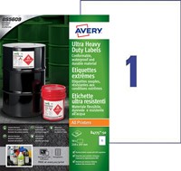 Etiket Avery B4775-50 210x297mm polyethyleen wit 50 stuks-2