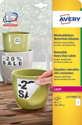 Etiket Avery L4775REV-20 210x297mm wit 20 stuks