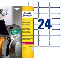 Etiket Avery L7912-10 63.5x33.9mm polyethyleen wit 240 stuks-3