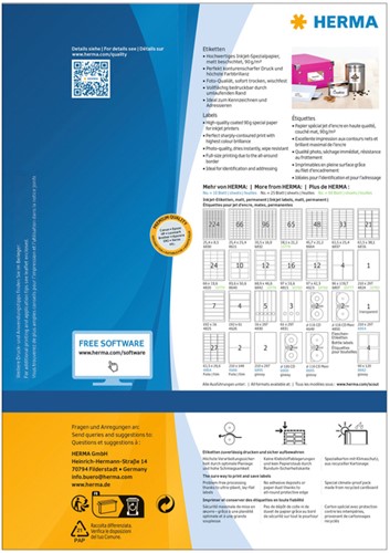 Etiket HERMA 10778 38.1x21.2mm wit 5200 stuks-2