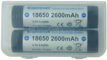 Accu 18650-26H PCB beschermd 2600mAh 3,7V-2