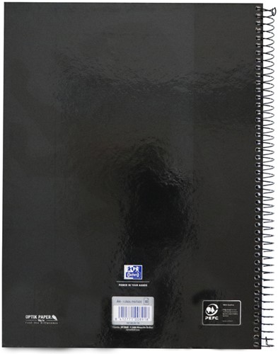 Notitieboek Oxford Classic Europeanbook A4+ 4-gaats lijn 160pag zwart-2