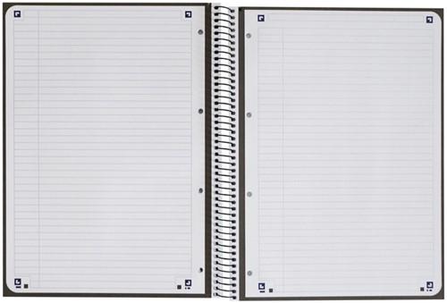 Notitieboek Oxford Classic Europeanbook A4+ 4-gaats lijn 160pag zwart-3