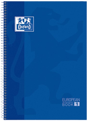 Notitieboek Oxford Classic Europeanbook A4+ 4-gaats lijn 160pag dblauw