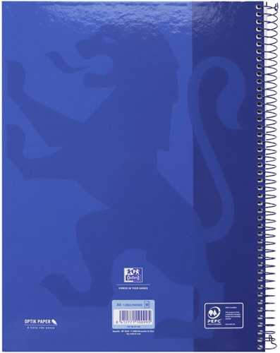 Notitieboek Oxford Classic Europeanbook A4+ 4-gaats lijn 160 pagina's donkerblauw-3