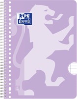 Collegeblok Oxford School A4+ lijn 23-gaats 160pag  80gr pastel assorti 3 stuks-3