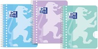 Collegeblok Oxford School A5+ lijn 17gaats 160pag 80gr assorti 3 stuks