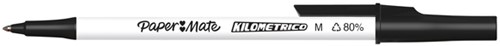 Balpen Paper Mate Kilometrico Recycled medium zwart-3