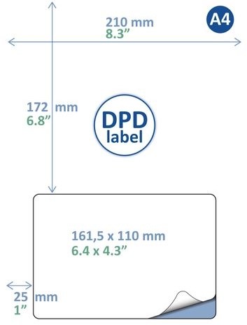 Retourlabel DPD IEZZY A4 1.000 vel 161,5x100mm 1000 labels-3