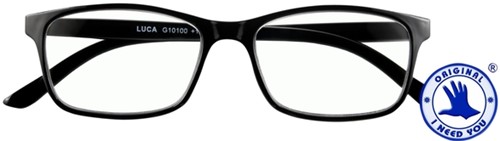Leesbril I Need You +1.50 dpt Luca zwart