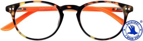 Leesbril I Need You +1.50 dpt Dokter New bruin-oranje