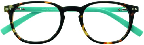 Leesbril I Need You +1.00 dpt Junior Selection bruin-turquoise