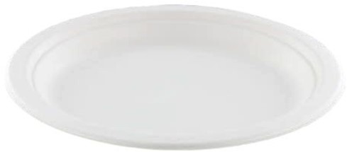 Bord IEZZY Ø170mm suikerriet 50 stuks wit