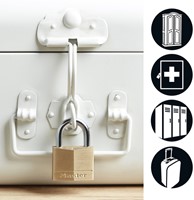 Hangslot MasterLock 2 gelijksluitend messing 40mm 2 stuks-1