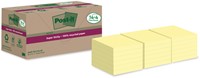 Memoblok Post-it 654 RSS12CY 76x76mm geel 14+4 gratis