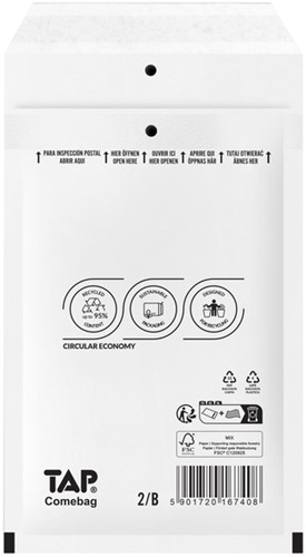 Envelop TAP Comebag luchtkussen nr12 140x220mm 200 stuks
