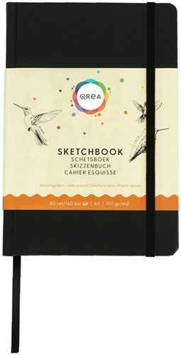 Tekenboek Qrea A5 80 vel 100gr