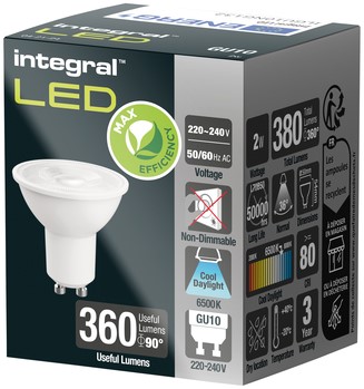 Ledlamp Integral GU10 6500K koel wit 2W 380lumen-2