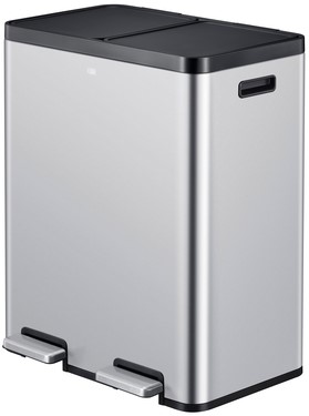 Pedaalemmer EKO Essential Recycler 2x30 liter rvs