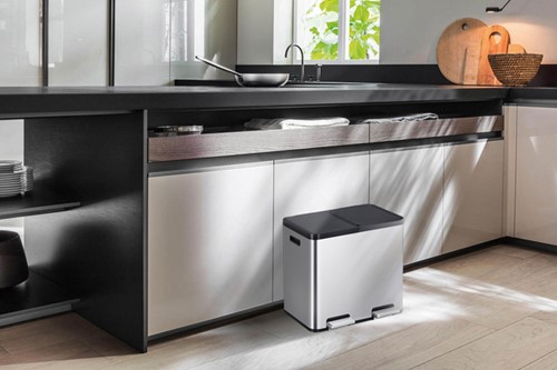 Pedaalemmer EKO Essential Recycler 2x22 liter rvs-3