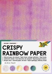 Regenboogpapier Folia 23x33cm iriserend 75gr 10 vel assorti