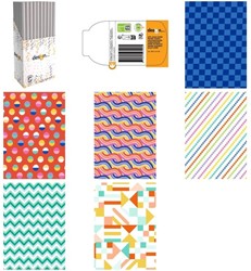 Inpakpapier IG Group Geo 200x70cm assorti