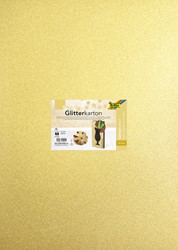 Glitterkarton Folia 50x70cm 300gr 5 vel goud