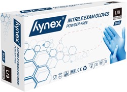 Handschoen Hynex nitril L blauw 3.5g pak à 100 stuks