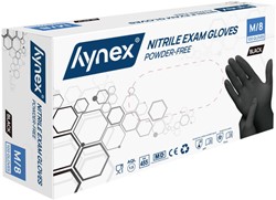 Handschoen Hynex nitril M zwart 3.5g pak à 100 stuks