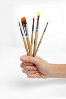 Penseel Qrea synthetisch haar set à 3 breedtes-6