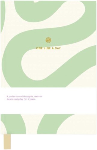 Notitieboek One Line A Day Flow groen/ wit A-Journal