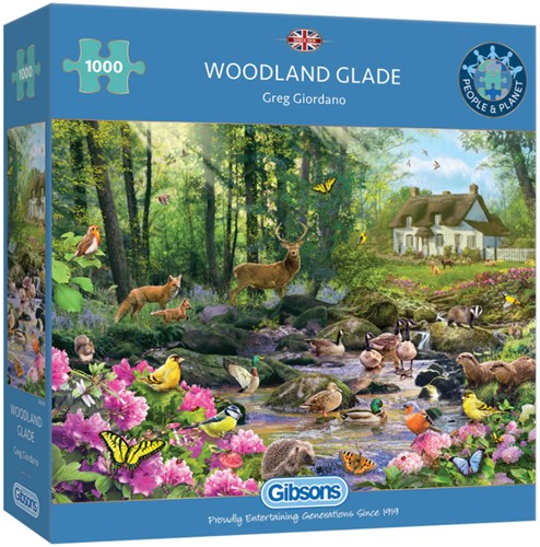 Puzzel Gibsons Woodland Glade 1000 stukjes
