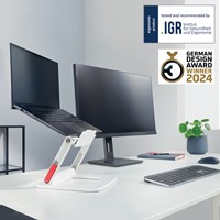 Laptopstandaard Leitz Ergo verstelbare multihoek wit-2