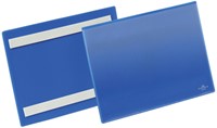 Documenthoes Durable zelfklevend A5 liggend blauw 50 stuks