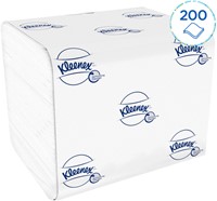 Toiletpapier Kleenex gevouwen 2-laags 110x186mm wit 8408-3
