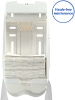 Toiletpapierdispenser Kimberly Clark Aquarius gevouwen wit 6946-1