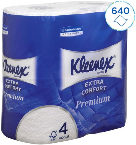 Toiletpapier Kleenex 4-laags 160 vel wit 8484-3