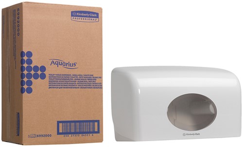 Toiletpapierdispenser Kimberly Clark Aquarius duo wit 6992