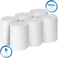 Handdoekrol Scott Control Slimroll 1-laags 165m wit 6623-2