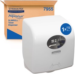 Handdoekroldispenser Kimberly Clark Aquarius Slimroll wit 7955